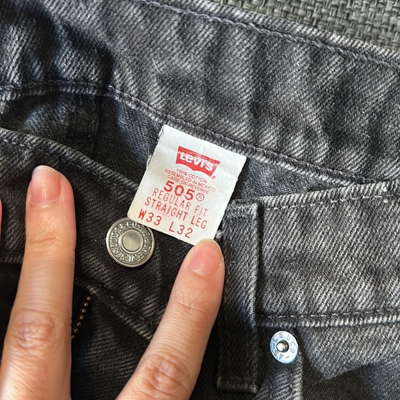 33x32 Orange Tab Levi’s 505 Straight Leg Jeans - Picture 3 of 3